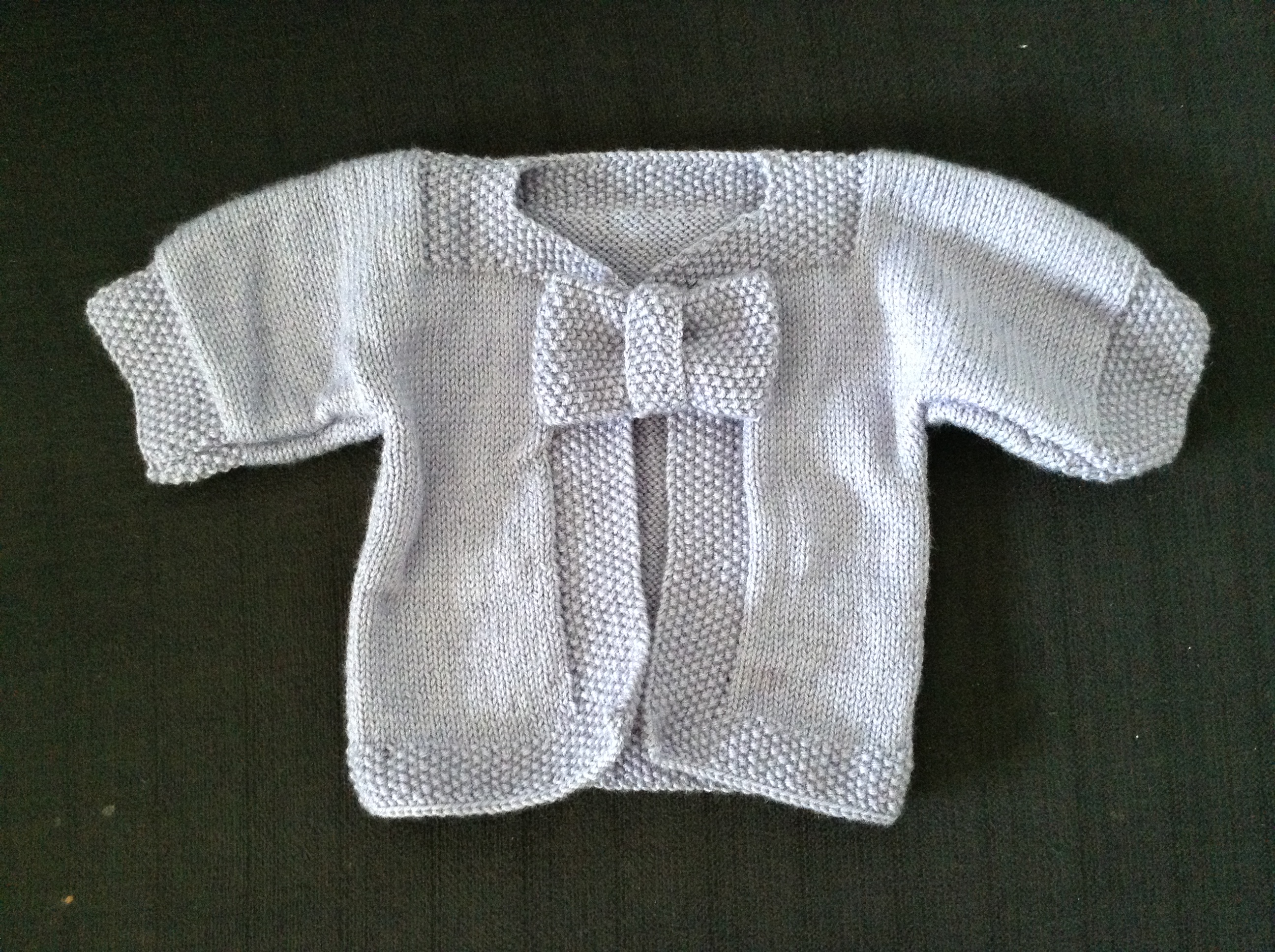 tricot gilet bebe 3 mois en une seule piece